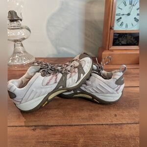 Merrell Sprint Blast Women’s 9.5 Hiking Shoes Gray Pink Vibram Soles